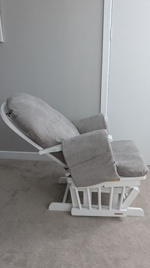 Maternity rocking chair and stool