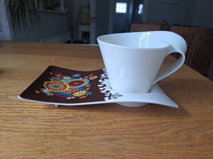 Villeroy & Boch funky cup and saucer