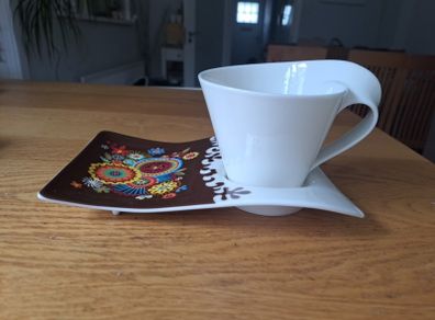 Villeroy & Boch funky cup and saucer