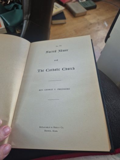 sacred music and the Catholic church by Reverend George Vincent predmore