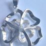 Sterling silver large rose pendant Image 4