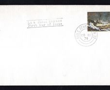 1974 Ireland 150th Anniversary of the Royal National Lifeboat Institution (RNLI) Commemorative Stamp on plain envelope with Dublin steele cancel and First Day of issue cancel.