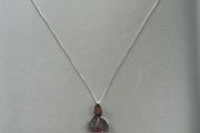 silver petal necklace