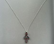 silver petal necklace
