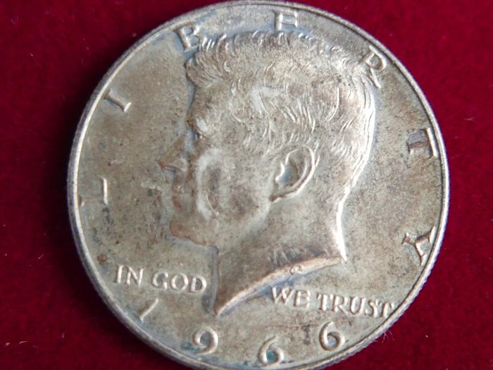 Vintage Half Dollar, Kennedy Half Dollar, 1966