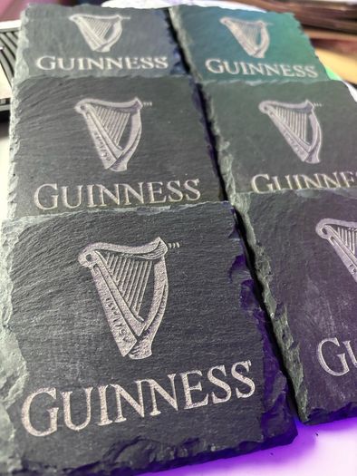 guinness slate coasters