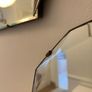 oval antique art deco mirror Image 3