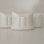 3 Fine Porcelain Salt & Pepper Shakers With Toothpick Holder (12.5cm x 5.5cm x 9.5cm) Image 2