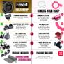 Smart Hula Ring Hoops, Weighted Hula Circle 24 Detachable Fitness Ring with 360 Degree Auto-Spinning Ball Gymnastics, Massage, Adult Fitness for Weight Loss Image 2