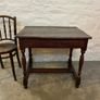 Antique, c1680 oak peg jointed Charles 11 side table. Image 6