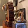 Artisan Handmade Wooden Freestanding Clock - Large 60cm Silent Timepiece Image 4
