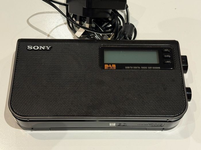 Sony XDR-S55DAB Portable DAB FM Digital Radio - Black (With Power Lead)