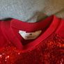 NEW red girls sequin jumper Image 2