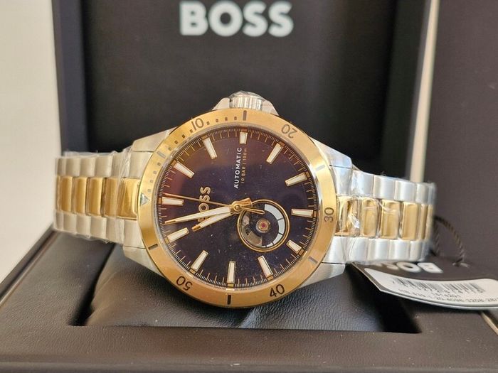 BOSS Men's Troper Automatic (42mm) Blue Dial / Two-Tone Stainless Steel Bracelet 1514201
