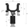 New 360 Car Rearview Mirror Rotation Adjustable Smart Phone Holder Mount #1376 Image 6