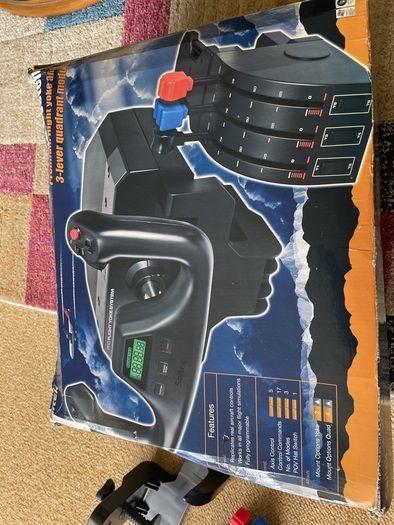 flight simulator yoke and throttle quadrant