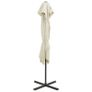 Cantilever Umbrella with Double Top 250x250 cm Sand Image 2