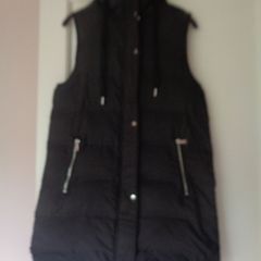 Zara Ladies XS BLack Sleeveless Coat for Sale