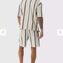Stripe shirt and short set Image 2