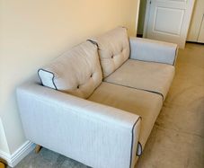Modern 2-Seater Fabric Sofa