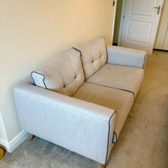 Modern 2-Seater Fabric Sofa