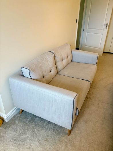 Modern 2-Seater Fabric Sofa