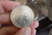 Netherlands 1966, 2/1/2 Gulden Silver coin.72% Silver.