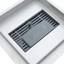 2 in 1 Shower Drain Silver 15 x 15 cm Stainless Steel 304 Image 4