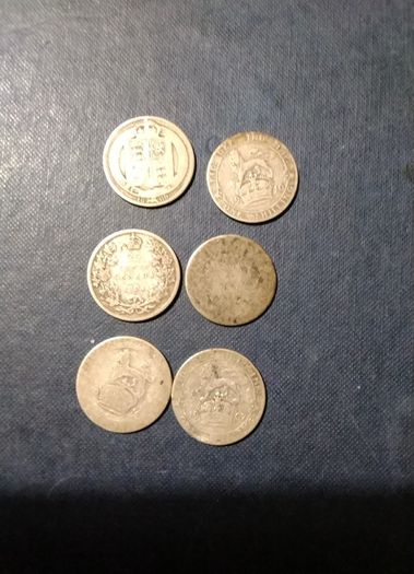 Six  Assorted Coins