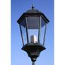 Garden Light Post 3-arms 230 cm Dark Green/Black Aluminium Image 3