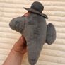 Among Us Grey Plush Soft Toy With Hat Gray  Toikido approx. 20 cm. Used Please see photos Image 6