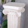 Ionic Column Antique Pedestal White Decorative Column Garden Ornament  Indoor Outdoor Image 5