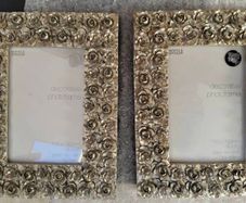 Picture Frames, Floral Resin (pair) 4x6