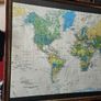 1995 Framed Map of the World Image 3
