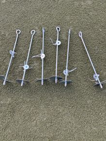 Ground Anchor Pack of 6, Heavy Duty. NEW