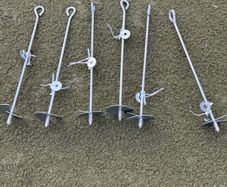 Ground Anchor Pack of 6, Heavy Duty. NEW