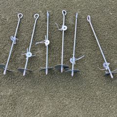 Ground Anchor Pack of 6, Heavy Duty. NEW