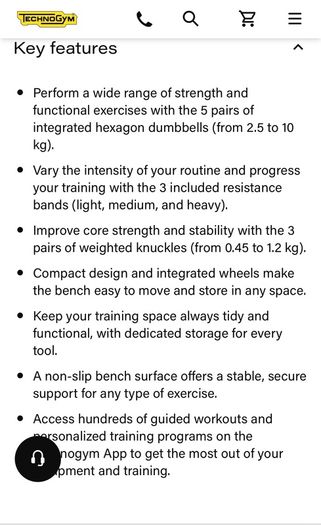 techno gym weights and bench