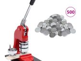 Badge Button Maker with 500 pcs Pinback Button Parts 44 mm
