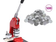 main image for ad Badge Button Maker with 500 pcs Pinback Button Parts 44 mm