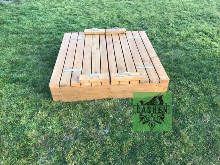 Wooden kids Sandbox