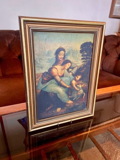 Early 20th Century Vintage Framed Religious Art Lithograph Print