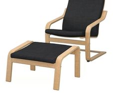 Ikea Poang Chair and Footstool