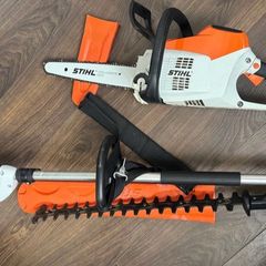 Stihl hedge trimmer and Chainsaw