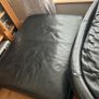 Black leather couch suite of 4 pieces Image 9