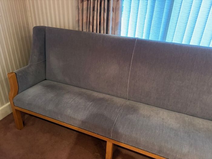 Two large waiting room benches