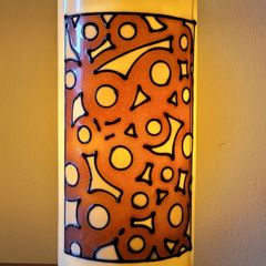Mid-century cylinder lamp