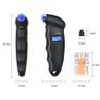 Tyre Pressure Gauge, 4 Ranges Digital Inflator Tyre with Tyre Tread Depth Gauge and 4 Pcs Valve Caps, Backlight LCD Display 150 PSI ABS Non-Slip Grip for Car, Truck, Bicycle, Motorcycles Image 2