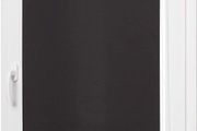 Blackout rollo blind with matched colour coating 76 x 150 cm, Black