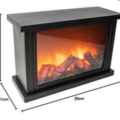 Battery-operated fireplace-look light - 30 X 11.5. X 20cm - C Batteries included